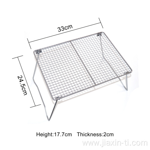 Titanium BBQ Grill With Legs For Outdoor Camping